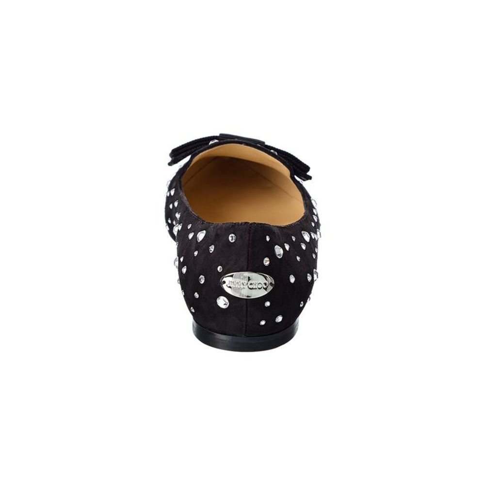 Jimmy Choo Gala Suede Flat, Black - Picture 3 of 5